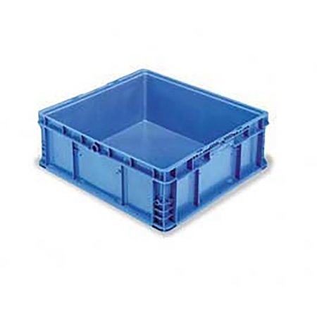 ORBIS Straight Wall Container, Blue, Polyethylene, 24 in L, 22-1/2 in W NSO2422-9-BL